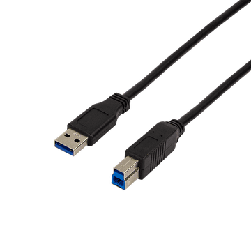shumee USB 3.0 A-B kabel 1m LogiLink USB-A na USB-B kabel 5 Gbps zaščiten črne barve