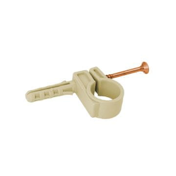 Idmar Bež plastični nosilec za PP-R cevi 32-34 mm (5 kosov)