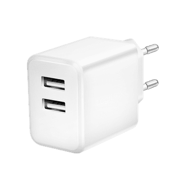 shumee Polnilnik LogiLink 2xUSB-A 12W USB, potovalni, 2 napravi, hitro polnjenje