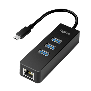 shumee ZVEZDIŠČE USB-C 3.2 Gen1 LogiLink Gigabit Ethernet 3xUSB 3.0 5 Gb/s 1000 Mb/s LAN