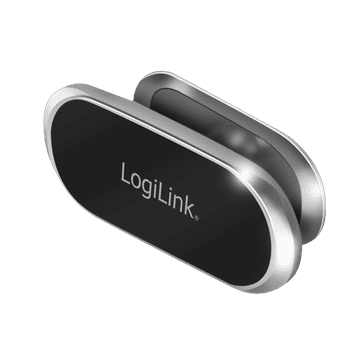 shumee Magnetno držalo za pametni telefon Logilink, stensko, namizno, vrtljivo za 360°, črno-srebrno