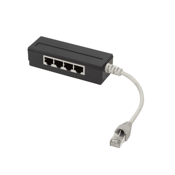 shumee RJ45 adapter 4-portni LAN razdelilnik 15 cm pasivno zaščiten pin 1:1