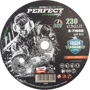 shumee Ploščati kovinski disk Stalco 125x1.0 powermax s-71658