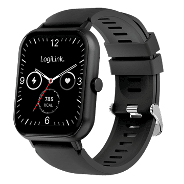 shumee Pametna ura LogiLink Edge 46 mm LCD HD BT 5.4 IP68 SOS klici Šport