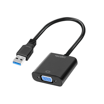 shumee Adapter USB 3.0 na VGA 1080p, črne barve, 0,15 m - LogiLink