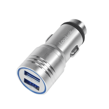 shumee Logilink 10,5 W USB avtomobilski polnilnik s kladivom za nujne primere 2xUSB 5V/2,1A