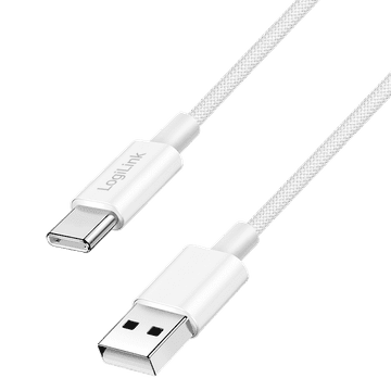 shumee Logilink USB-C kabel za hitro polnjenje 60W 1,5m USB A 3 A 480 Mbit/s najlon