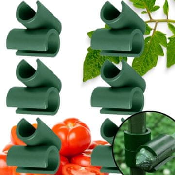 shumee 90° konektorska sponka za drogove, ki povezujejo rastline, plastični kotnik 11 mm, 6 kosov