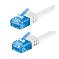 shumee SlimLine Cat.5e UTP 2 m LogiLink patchcord bel ploščat RJ45 patch kabel