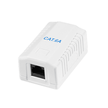 shumee RJ45 LAN Cat.6A nadometni internetni priključek LogiLink 10GbE PoE+ UTP 1x RJ45 bela