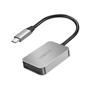 shumee Bralnik pomnilniških kartic LogiLink USB-C 3.2 Gen1 SD/microSD UHS-II iz aluminija