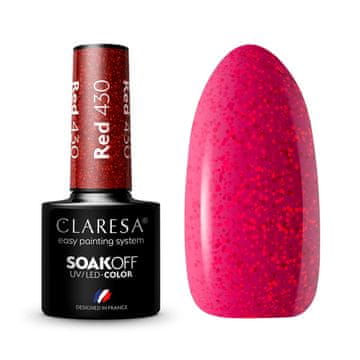 Claresa Claresa hibridni lak rdeč 430 5g