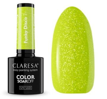 Claresa Claresa hibridni lak za nohte Funky Disco 7 Lime Light 5 g