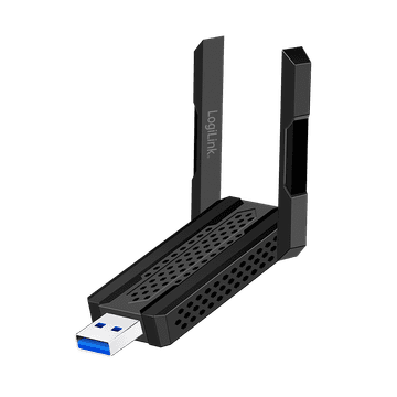shumee LogiLink Wi-Fi 6E 1201 Mb/s 5,8 GHz Wi-Fi USB omrežna kartica 4dBi antena