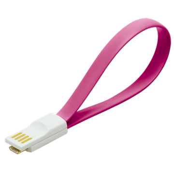 shumee LogiLink magnetni USB 2.0 mikro USB kabel, raven roza, polnilni