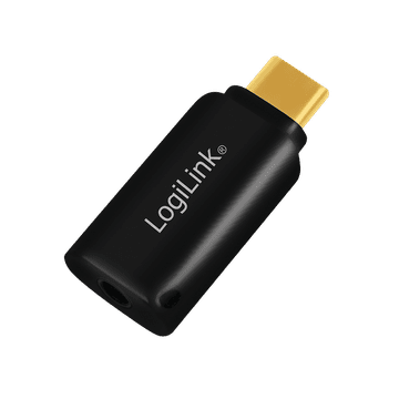 shumee USB-C na 3,5 mm avdio adapter, USB 3.2, črne barve - LogiLink UA356