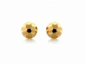 shumee Diamantni uhani iz zlata 585, kroglice, idealno darilo 14k