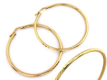 shumee Zlati uhani za ženske 585 obročki, modni in privlačni, idealni za darilo 14k