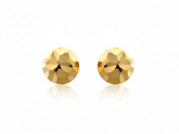shumee Diamantni uhani iz zlata 585 z diamantnimi kroglicami