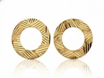 shumee Okrogli uhani iz zlata 585 z diamanti 0,93 g za ženske, darilo