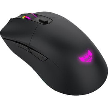 Gaming miška Morpheus brezžična-žična / RGB (16,8M barv) / max DPI 10K / optična / mat UV premaz (črna)