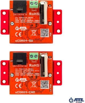 slomart AT3 xCOAX4-SET pretvorniki za Ethernet in PoE, komplet