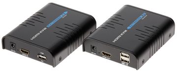 HDMI SGN HDMI+USB-EX-100 HDMI/RJ45/USB Extender do 100m, 1080p