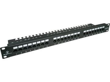 slomart AAE PK001 Patch panel UTP Cat.6, 24 LSA priključkov, 1U 19"