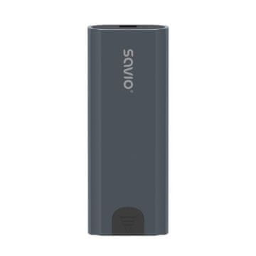 SAVIO Savio M.2 SSD NVMe zunanja enota, USB-C 3.1, AK-67, siva