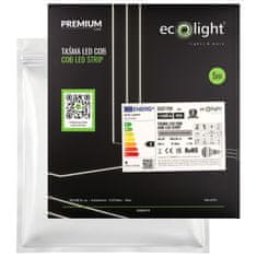 Eco light Energijsko varčen trak LED 9W/m 1080lm/m, nevtralno bel, narezan na 2,5 cm - rolica 5m/8mm