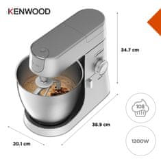Kenwood Kenwood Chef XL kuhinjski robot 1200W, 6.7L posoda, srebrna