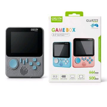 Green Lyca GameBOX 666v1 Igralna konzola - Naloženih 666 Retro iger - Siva