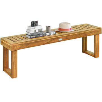 Northix Zunanja klop 132 cm iz akacijevega lesa z nosilnostjo 320 kg