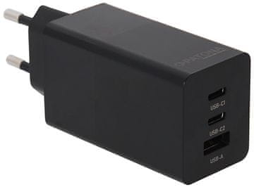 PATONA napajalnik Napajanje 65W 2xUSB-C/USB-A -PD 3.0