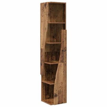 Vidaxl Kotna omarica Star les 27,5x27x140cm Konstruiran les