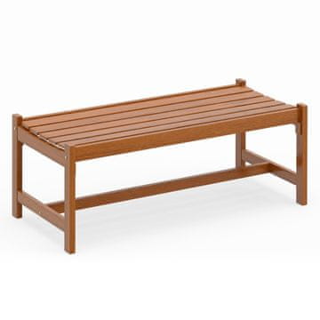 Northix Zunanja lesena klop 44 palcev masivni les tik 530 lb