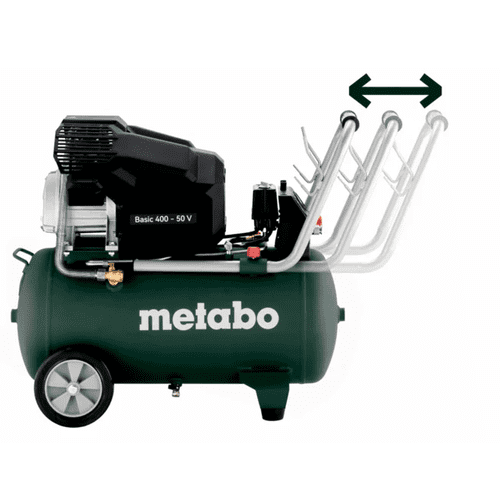 Sistem VarioGrip in odlagališča na kompresorju Metabo Basic 400