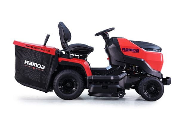 Detajl zbirnega koša in koles traktorja RAMDA T84SH-L2