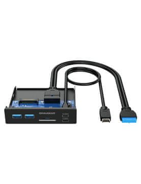 MULTI Graugear Multi Front Panel z USB Hubom in čitalnikom kartic
