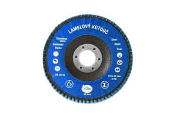 Ostatní Brusilno kolo Flap disc ?115 x 22 mm, P40, Zircon Classic