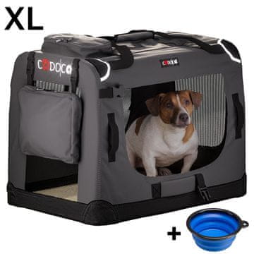 Northix Prenosnik za pse XL 82x56x58cm, zložljiv, mrežasti zračniki, pralna odeja