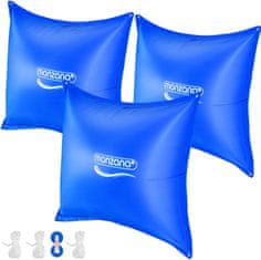 Northix Komplet blazin za bazen, 3-delni, 120x120 cm, odporni na trganje, za zimsko uporabo