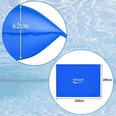 Northix Blazina za bazen XL 240x200 cm, primerna za zimo, odporna na trganje