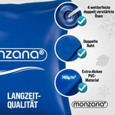 Northix Blazina za bazen XL 240x200 cm, primerna za zimo, odporna na trganje
