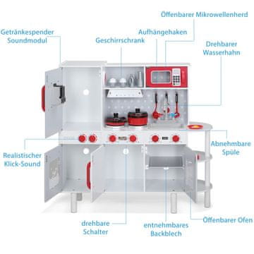 Northix Leseni komplet za igro z 38 dodatki, velikost 3x1x3ft