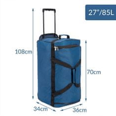 Northix Modra potovalna torba 85L