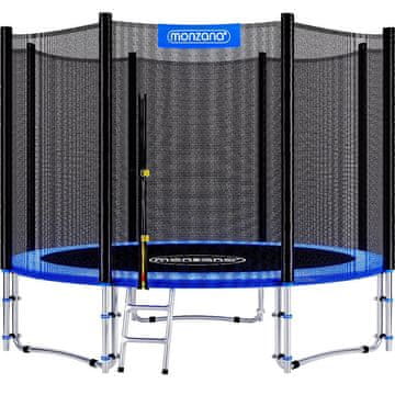 Northix 1,8 m zunanji trampolin z varnostno mrežo in lestvijo