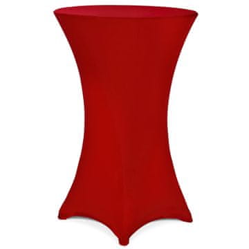 Northix Pregrinjalo za koktajl mizo, rdeče, premer 70 cm, mešanica poliestra