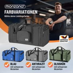 Northix Potovalna torba 90L črne barve - Velika potovalna in športna torba