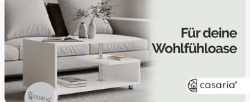 Northix Bela klubska mizica, 95x55x50 cm, odporna proti praskam